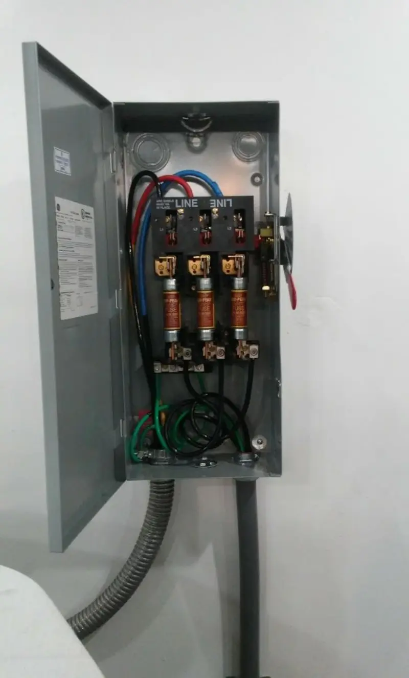 Three-phase disconnect switch installed for Electrical Wiring & Rewiring in Jersey Shore